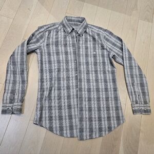 Lacoste Gray Plaid Men's Shirt